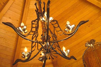"Black Swan" Chandelier by E. A. Chase