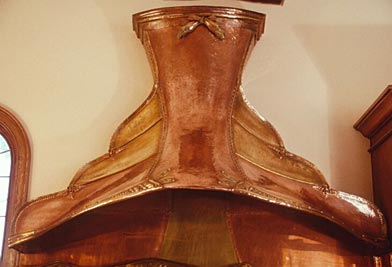 Kitchen Hood "Nouveau Mediterranean" by E. A. Chase Metalsmithing